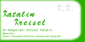 katalin kreisel business card